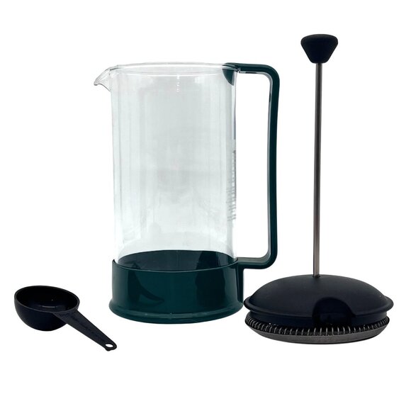 Bodum French Press Coffee Maker With Scoop & Plunger Made In Switzerland Green - Picture 1 of 12